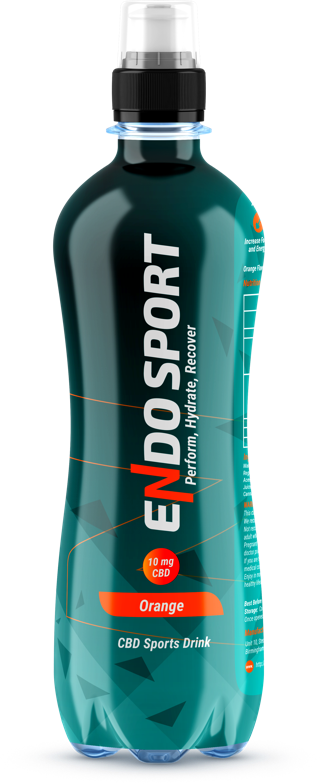 CASE PRICE 12x Endo Sport Orange CBD Sports Drink 500ml RRP 21.99 CLEARANCE XL 4.99